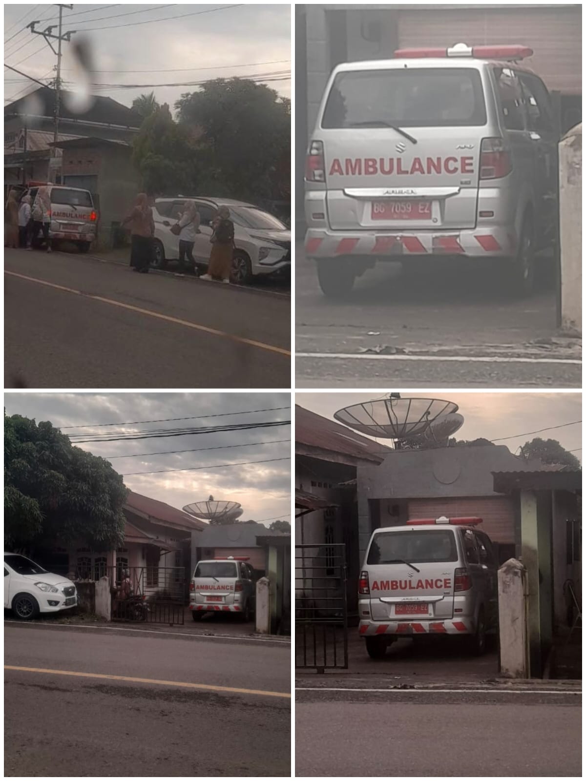 DIDUGA MOBIL AMBULANS BG 7059 EZ PUSKESMAS SENABING LAHAT ALIH FUNGSI TRANSPORTASI ANGKUTAN ANTAR JEMPUT PEGAWAI 