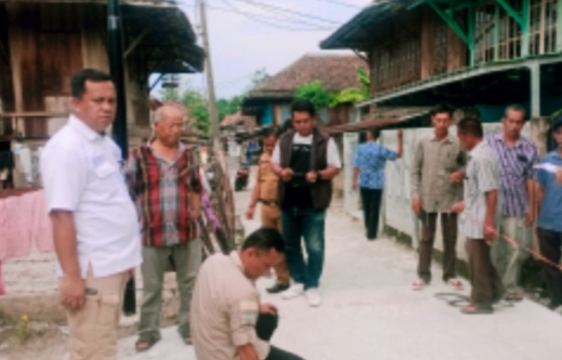 Camat Muara Jaya Monev di Tiga Titik Lokasi Pembangunan Desa Tangsi Lontar
