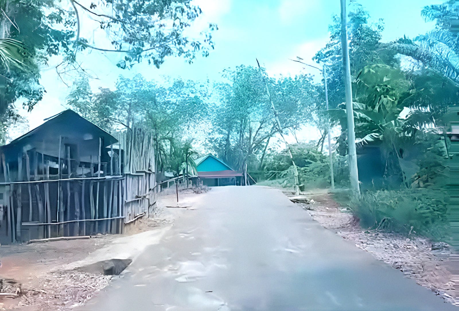 PORTAL JALAN DIDESA SUKABAKTI KIMBAR LAHAT DIDUGA MARKAS PUNGLI TERINDIKASI DIBEKINGI KADES